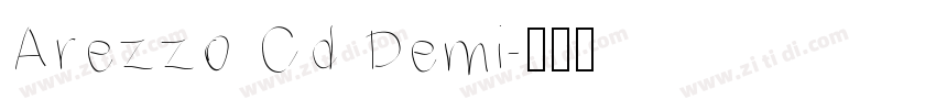 Arezzo Cd Demi字体转换